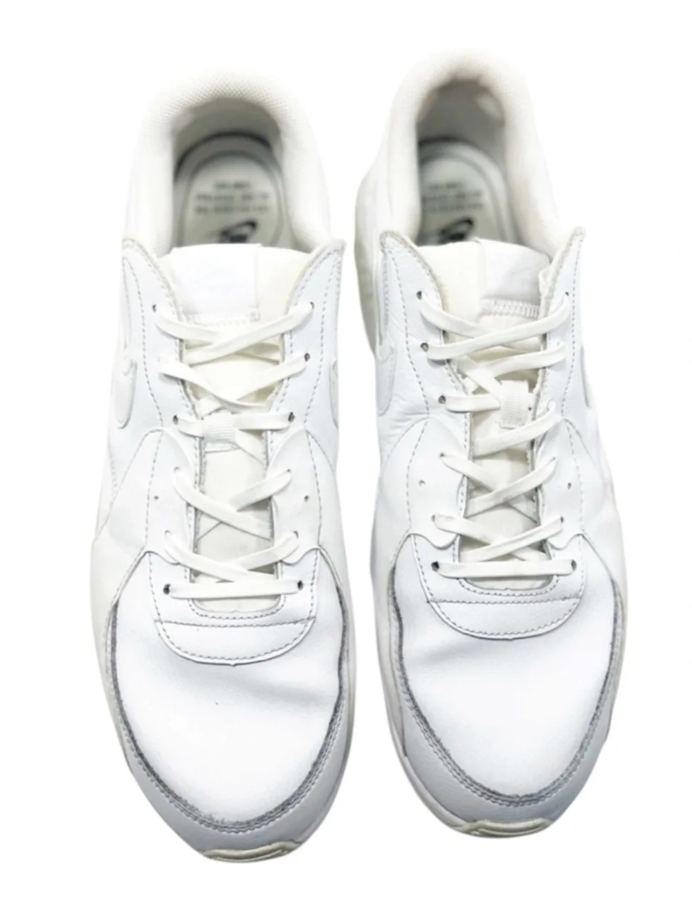 Nike Air Max Excee White Leather Training Shoes Mens Size 13 Comfort